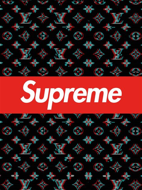 red supreme lv wallpaper|louis vuitton supreme live wallpaper.